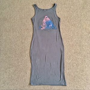 Boho witchy maxi dress sacred geometry zodiac astrology